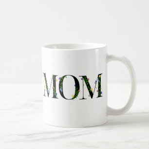 Caneca De Café Floral Mãe Mug, Presente com Flores Selvagens