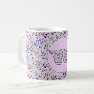 Caneca De Café Floral Melhor Mãe W