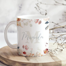 Floral Monograma Personalizada