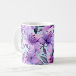 Caneca De Café Floral Motifs