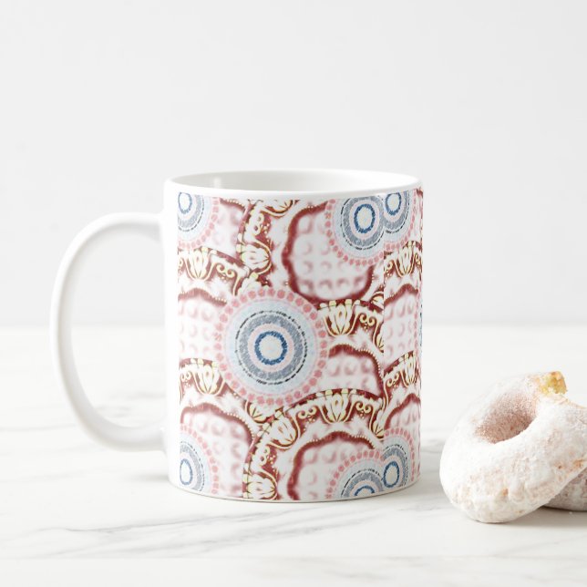 Caneca De Café Floral Mug (Com Donut)
