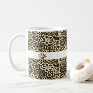Caneca De Café Floral Mug