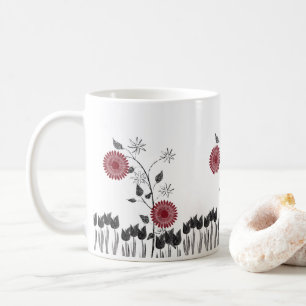 Caneca De Café Floral Mug
