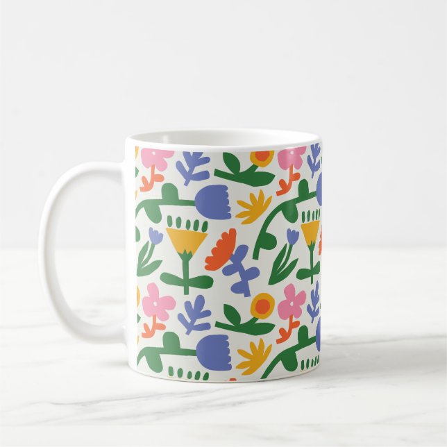 Caneca De Café Floral Mug primavera (Esquerda)