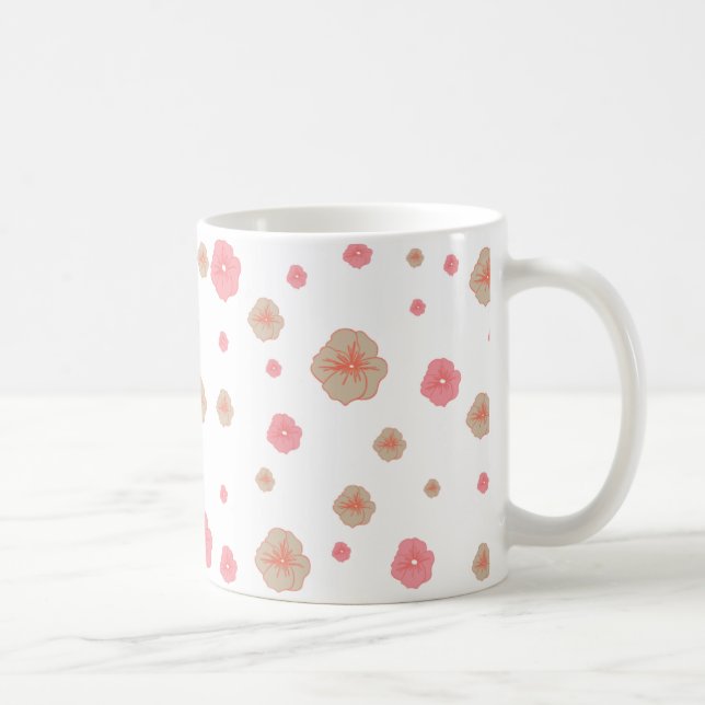 Caneca De Café Floral Pattern Mug (Direita)