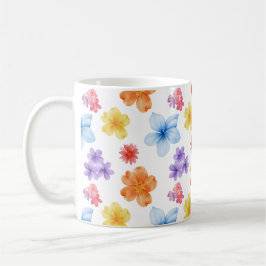 Caneca De Café Floral Pattern Mug, Nature Lovers