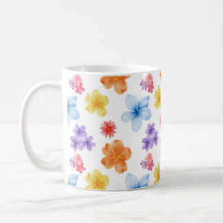 Caneca De Café Floral Pattern Mug, Nature Lovers