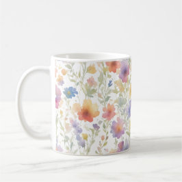 Caneca De Café Floral Patterno Coffee Mug para Amigos