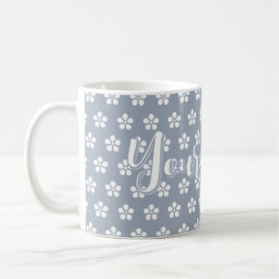 Caneca De Café Floral Personalizado