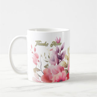 Caneca De Café Floral PInk