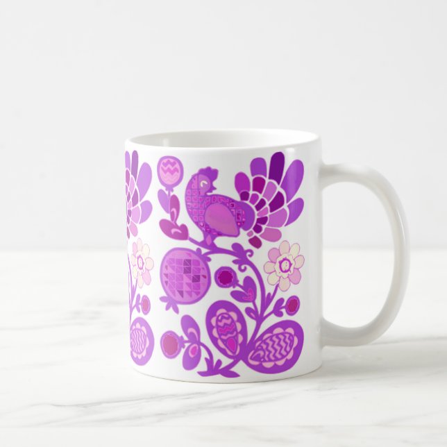 Caneca De Café Floral Primavera Deco (Direita)