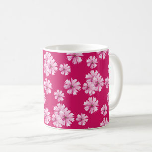 Caneca De Café Floral romance cherry flor