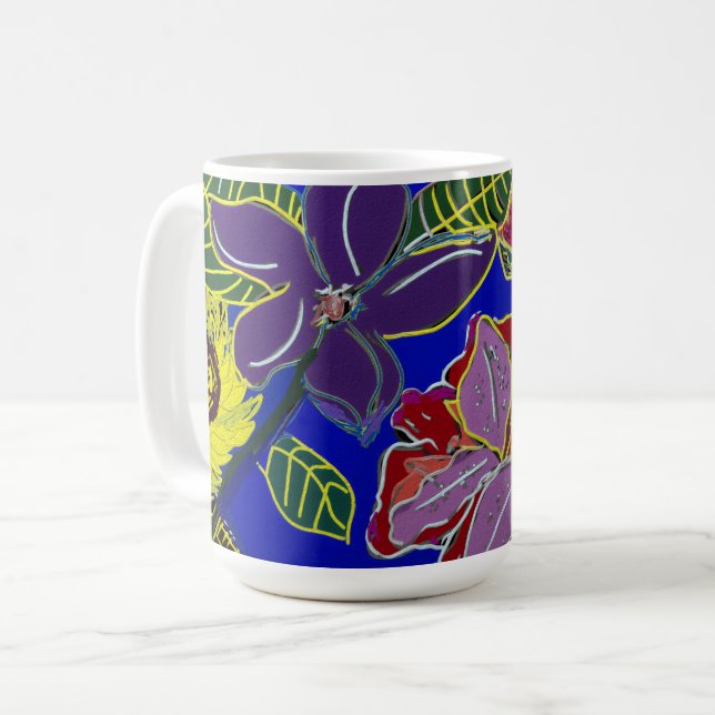 Caneca De Café Floral Sessions  (Frente Esquerda)
