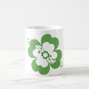 Caneca De Café Floral Shamrocks Mug