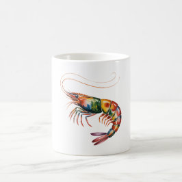 Caneca De Café Floral Shrimp Art
