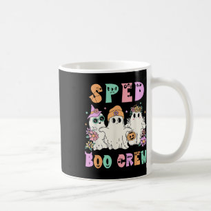 Caneca De Café Floral Sped Boo Crew Halloween Ghost Special Ed Sp