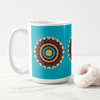 Caneca De Café Floral Sun Mandala Mug
