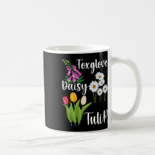 Caneca De Café Floral Sutil Anti Trump Flores Dedaleira Margarida