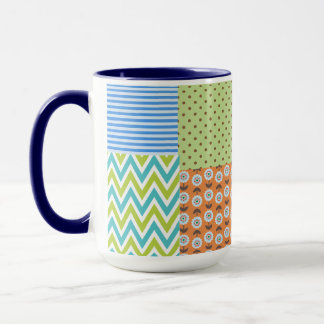 Caneca de Café Floral Tropical Colorida – Fluxo Vi