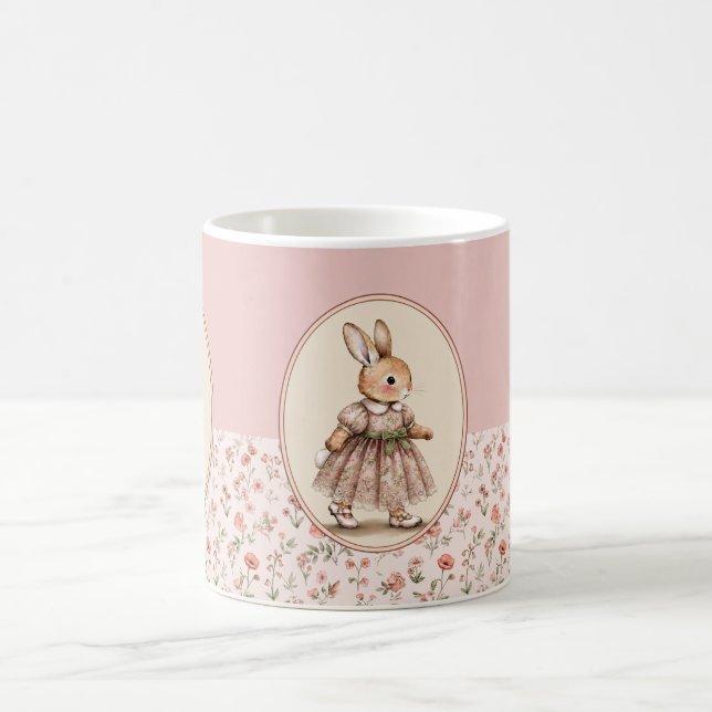 Caneca de café floral vintage (Centro)