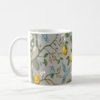 Caneca De Café Floral Vintage padrão sem falhas. Wallpap Botânica