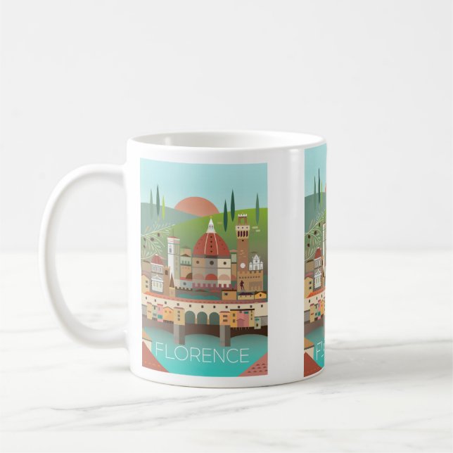 Caneca De Café Florença, Itália Mug (Esquerda)