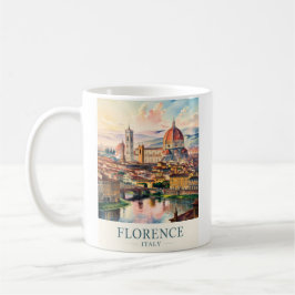 Caneca De Café Florence Duomo Cathedral Watercolor Italy Travel