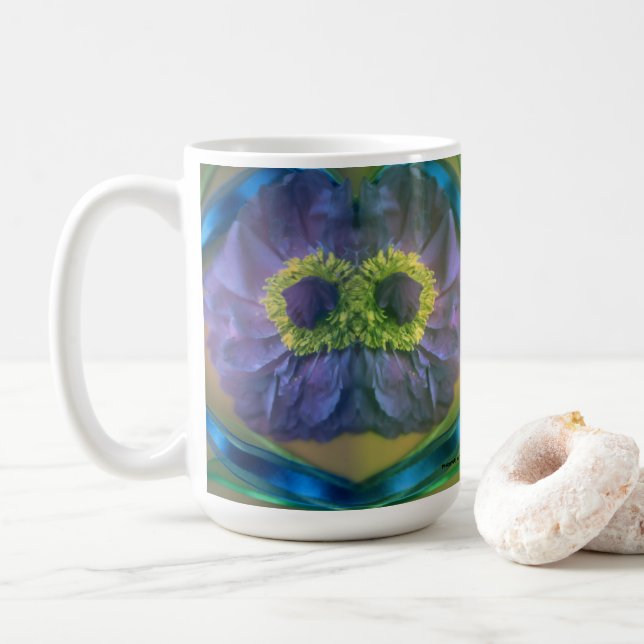 Caneca De Café Flores (Com Donut)