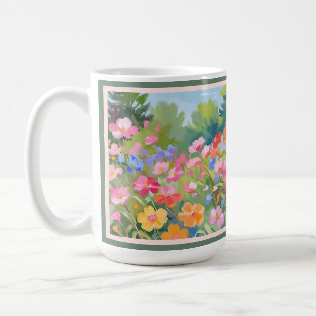 Caneca De Café Flores (Esquerda)