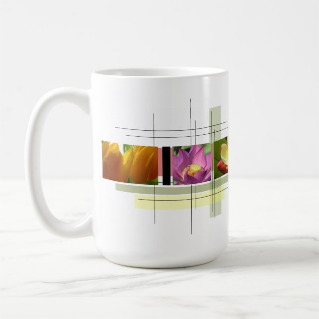 Caneca De Café flores (Esquerda)