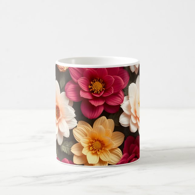 Caneca De Café Flores 3D (Centro)