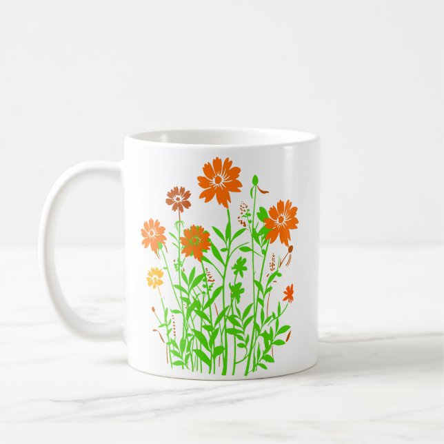Caneca De Café Flores-79156 (Esquerda)