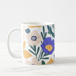 Caneca De Café Flores à prova de água: Magia Floral em Cada Sip