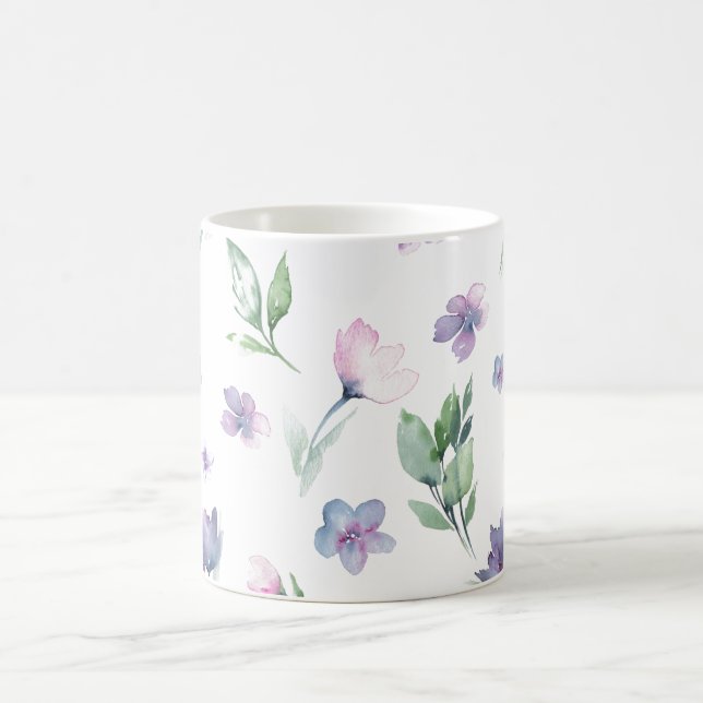 Caneca De Café Flores à prova de água: Mug de Flor Everduradouro (Centro)