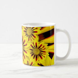 Caneca De Café Flores Amarelas Brilhantes