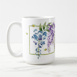 Caneca De Café Flores Amarelas lavandas, Mug Clássica, 15 oz