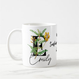 Caneca De Café Flores Amarelas Onde O Sol Se Personaliza