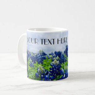 Caneca De Café Flores Azuis Flores do Texas Floral