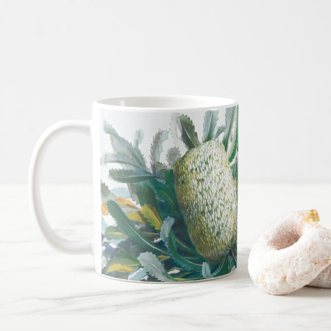 Caneca De Café Flores Banksia | Ellis Rowan 1782 (Com Donut)