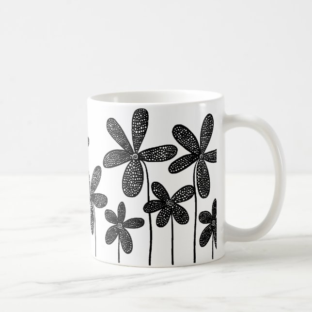 Caneca De Café Flores Bonitas (Direita)