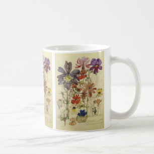 Caneca De Café Flores Borboleta por Charles Mackintosh