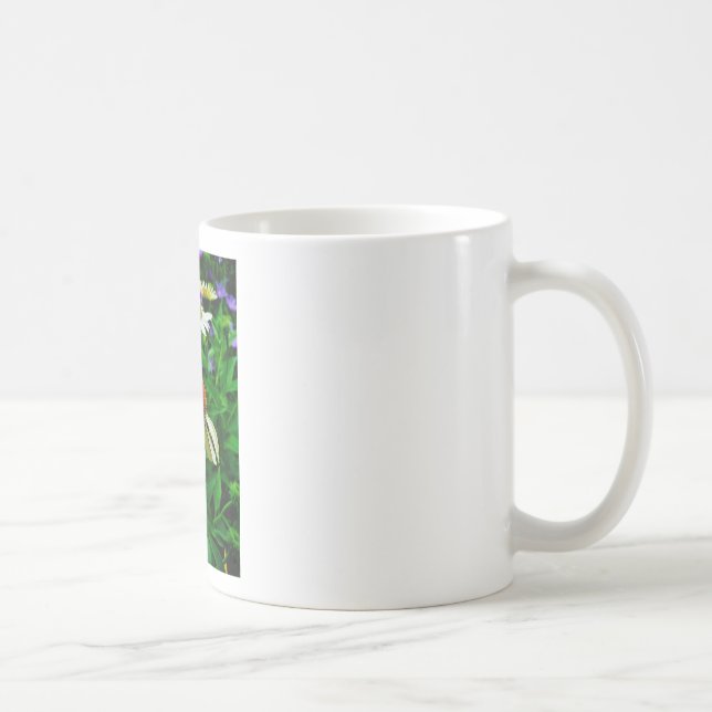 Caneca De Café Flores brancas e laranja (Direita)