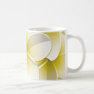 Caneca De Café Flores Brilhantes Frangipani/ Plumeria
