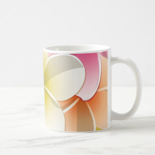 Caneca De Café Flores Brilhantes Frangipani/ Plumeria