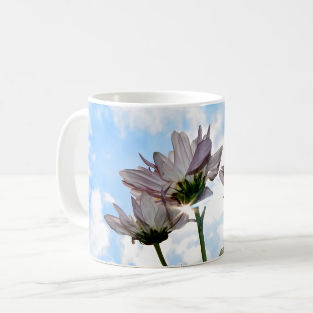 Caneca De Café Flores celestiais (Frente Esquerda)