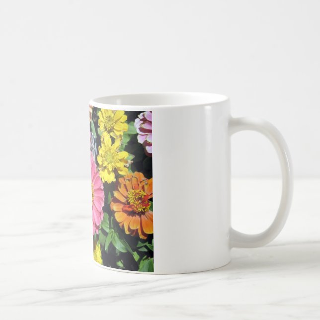 Caneca De Café Flores Coloridas (Direita)