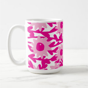 Caneca De Café flores cor-de-rosa