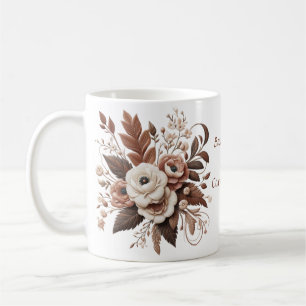 Caneca De Café Flores Country Western
