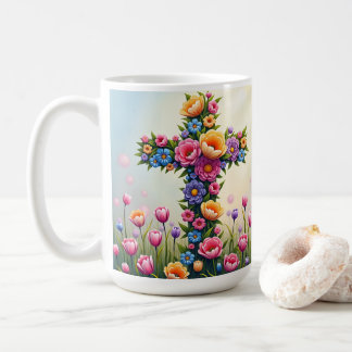 Caneca De Café Flores Cruzando Café Mug