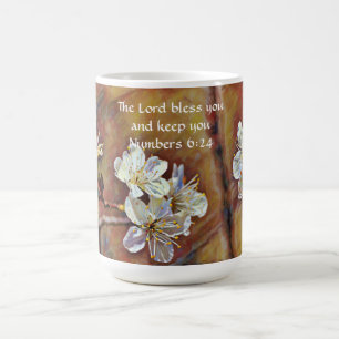 Caneca De Café Flores da Fé White Blossoms Mug Cup